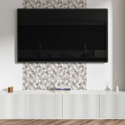 Zelfklevende vinyltegels Vormen in een mozaïek vol kleuren