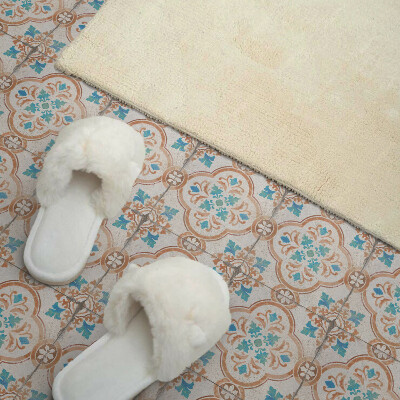 Zelfklevende vinyltegels Bloemendecoratie