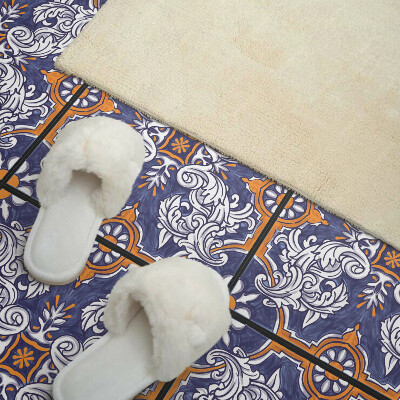 Vinyl tegels zelfklevend Bloemenpatronen met details