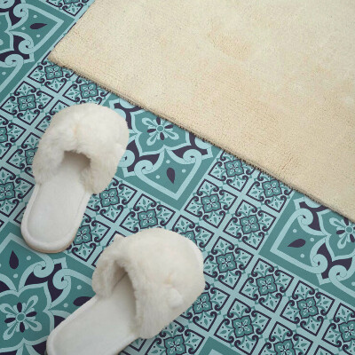 Vinyl tegels zelfklevend Bloemmotief in een artistieke benadering