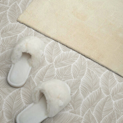 Zelfklevende vinyltegels Een bladmotief in een harmonieuze combinatie