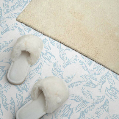 Zelfklevende vinyltegels Bloemig bladpatroon