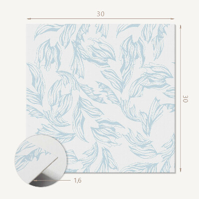 Zelfklevende vinyltegels Bloemig bladpatroon