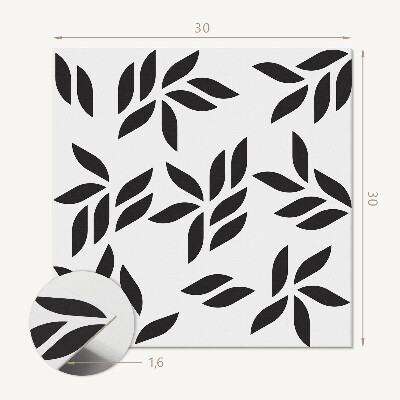 Pvc tegels Groen bladpatroon