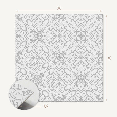 Pvc tegels Ornamenten in een bloemmotief