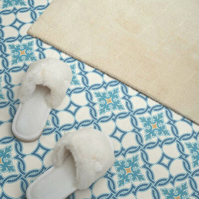 Vinyl tegels zelfklevend Arabesque-geïnspireerd ontwerp