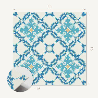Vinyl tegels zelfklevend Arabesque-geïnspireerd ontwerp