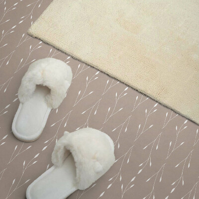 Pvc tegels Een plantenpatroon in een zachte stijl