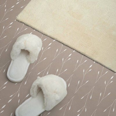 Pvc tegels Een plantenpatroon in een zachte stijl