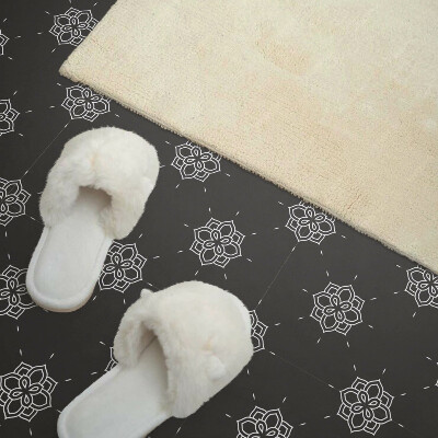 Vinyl tegels zelfklevend Bloemmotief