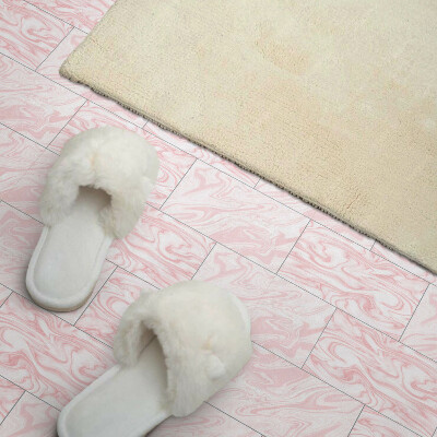 Vinyl tegels zelfklevend Stijlvolle golven in een marmerpatroon