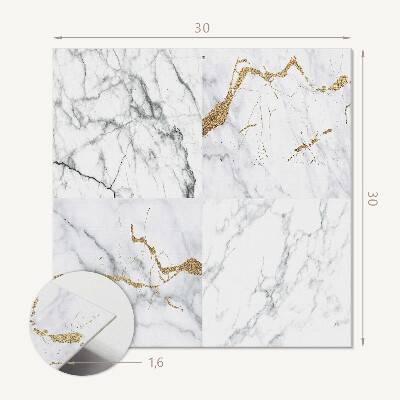 Zelfklevende vinyltegels Marmerpatronen met subtiele adering