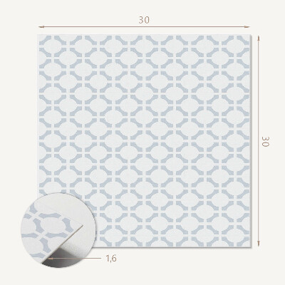 Vinyl tegels zelfklevend Ovaal motief in geometrische stijl