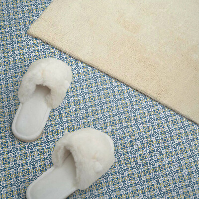 Vinyl tegels zelfklevend Bloemenpatroon in een geometrische uitvoering