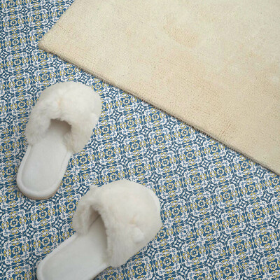 Vinyl tegels zelfklevend Bloemenpatroon in een geometrische uitvoering