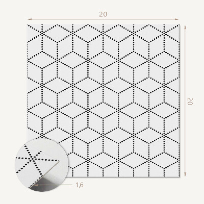 Pvc tegels Zeshoekig stippenpatroon