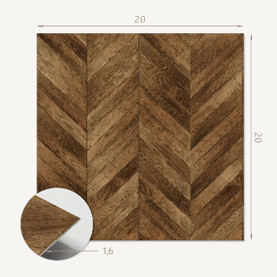 Pvc tegels Visgraatmotief