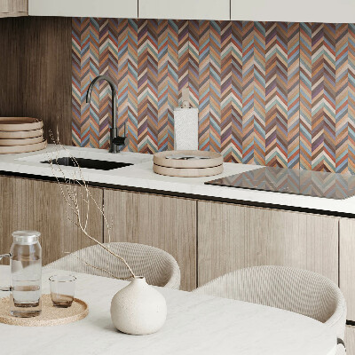 Zelfklevende vinyltegels Houten visgraat in een elegante uitvoering