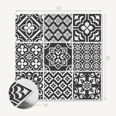 Pvc tegels Tegelpatronen in geometrische stijl