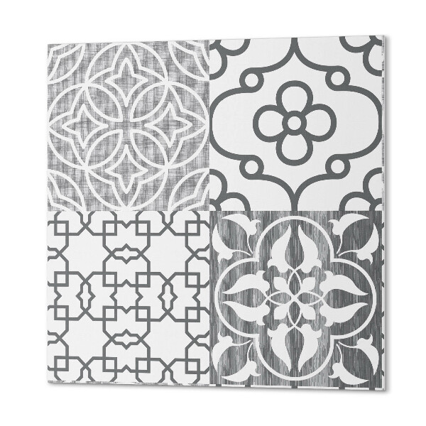 Zelfklevende vinyltegels Geometrisch motief in combinatie