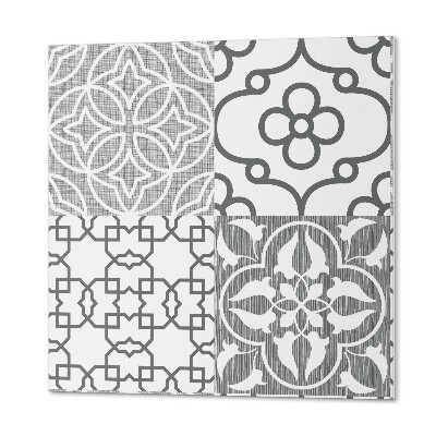 Zelfklevende vinyltegels Geometrisch motief in combinatie