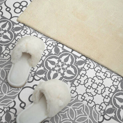 Zelfklevende vinyltegels Geometrisch motief in combinatie