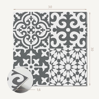 Pvc tegels Decoratieve motieven op tegels