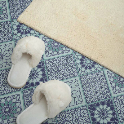 Pvc tegels Geometrische patronen in een mozaïekcompositie