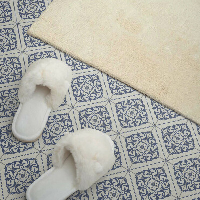 Zelfklevende vinyltegels Bloemmotief in stijl