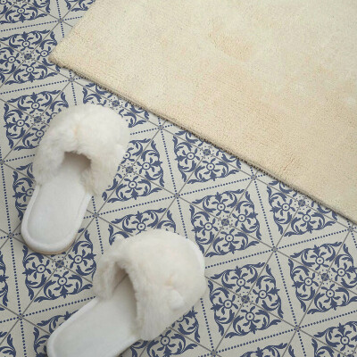 Zelfklevende vinyltegels Bloemmotief in stijl