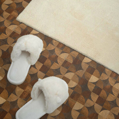 Pvc tegels Geometrie in de vorm van natuurlijk hout