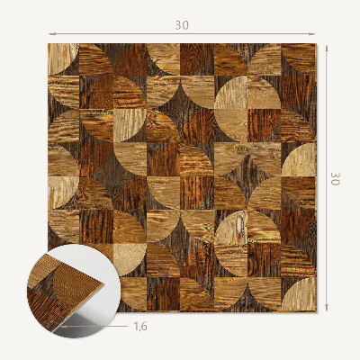 Pvc tegels Geometrie in de vorm van natuurlijk hout