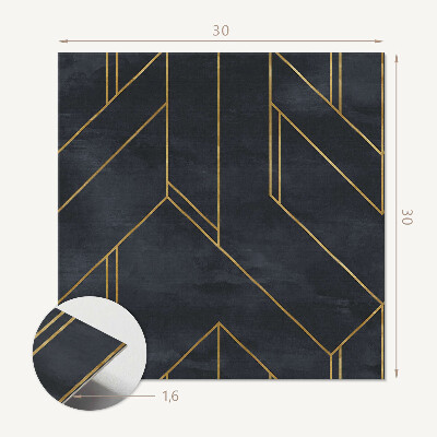 Vinyl tegels zelfklevend Geometrische vormen en lijnen