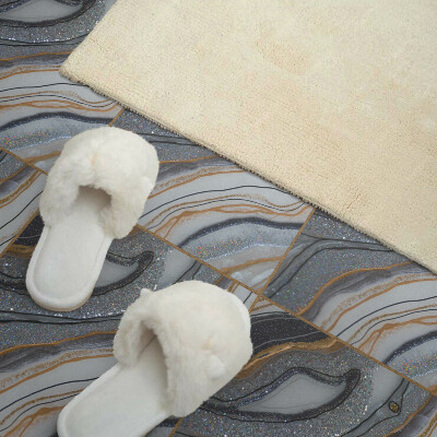 Zelfklevende vinyltegels Abstracte golven met straling