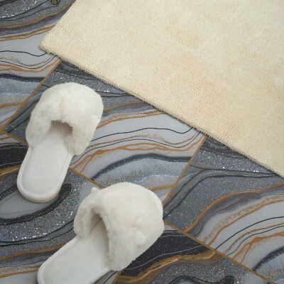 Zelfklevende vinyltegels Abstracte golven met straling