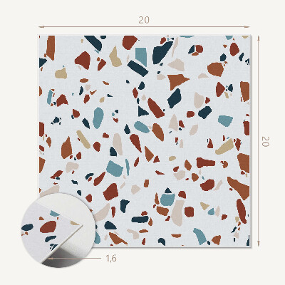 Vinyl tegels zelfklevend Abstracte mozaïekcompositie