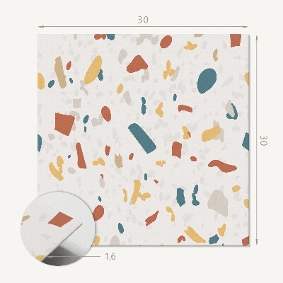 Pvc tegels Geometrisch patroon met artistieke vormen