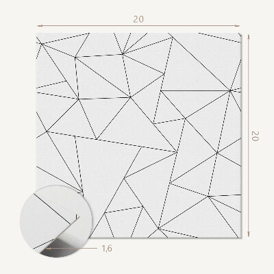 Zelfklevende vinyltegels Abstracte compositie van driehoeken