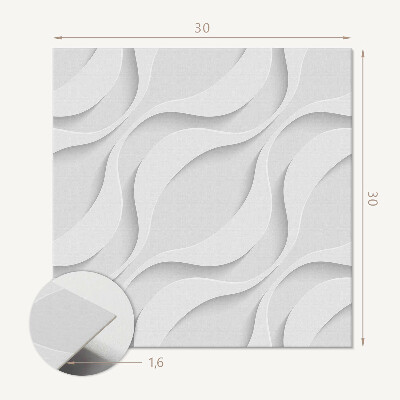 Zelfklevende vinyltegels Golven in een vloeibare samenstelling