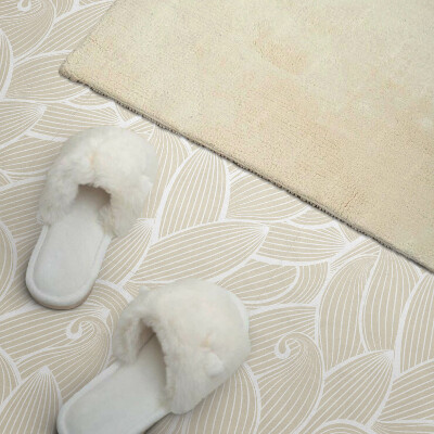 Zelfklevende vinyltegels Bloemige golvende bladeren