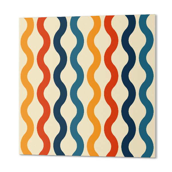 Zelfklevende vinyltegels Golven in een dynamische compositie