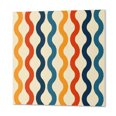 Zelfklevende vinyltegels Golven in een dynamische compositie