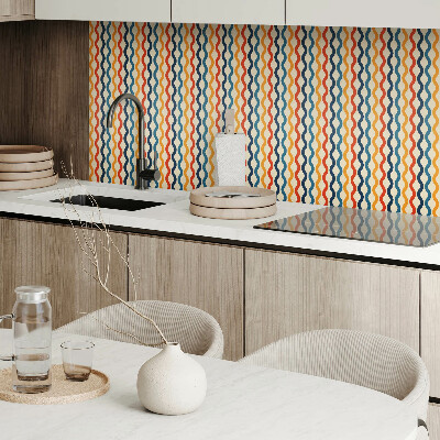 Zelfklevende vinyltegels Golven in een dynamische compositie