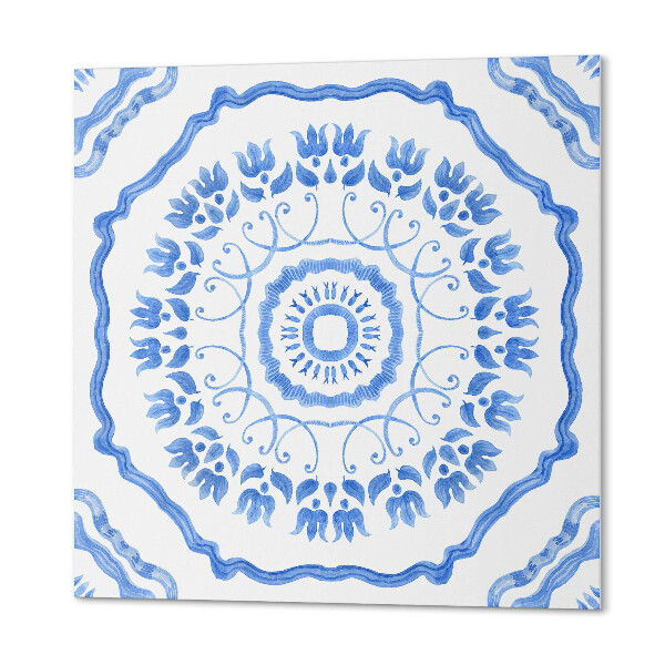 Zelfklevende vinyltegels Rond bloemenmotief