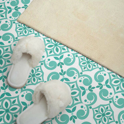 Zelfklevende vinyltegels Elegant design met planten