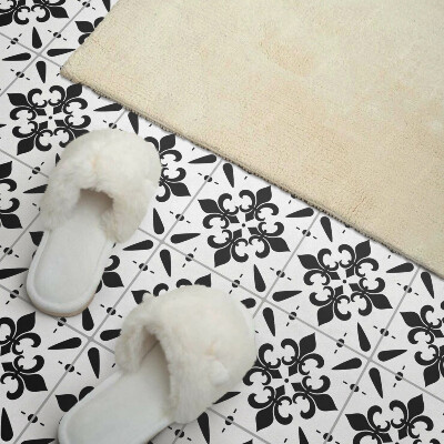 Pvc tegels Bloemenpatronen op een delicate achtergrond