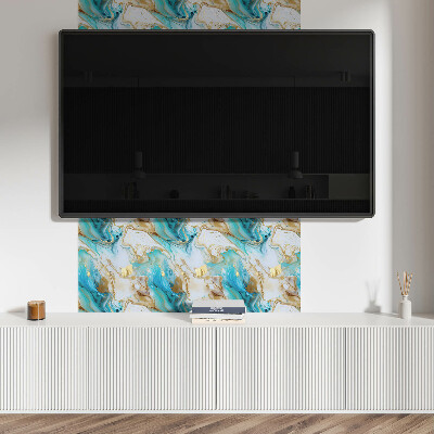 Zelfklevende vinyltegels Abstract patroon van golven en vlekken