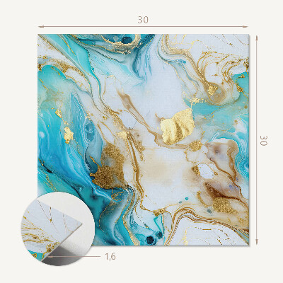 Zelfklevende vinyltegels Abstract patroon van golven en vlekken