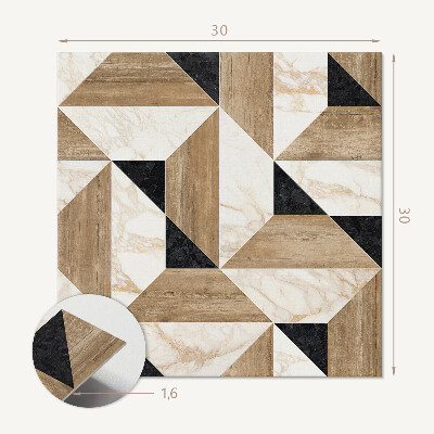 Zelfklevende vinyltegels Geometrisch patroon op tegels