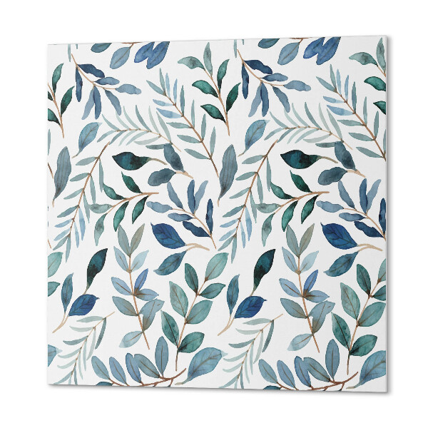 Pvc tegels Achtergrond met een bladpatroon